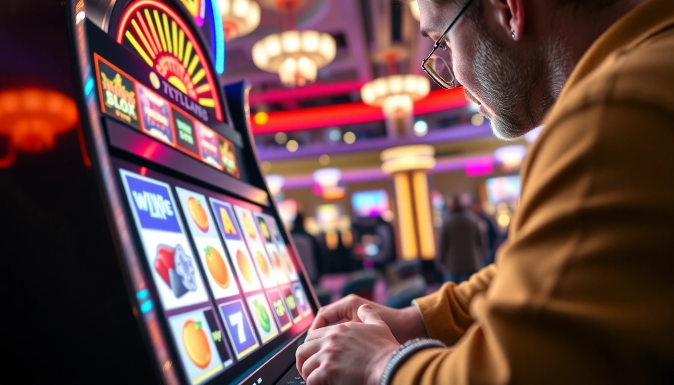 Permainan slot demo yang menarik dengan mesin dan simbol berwarna cerah.