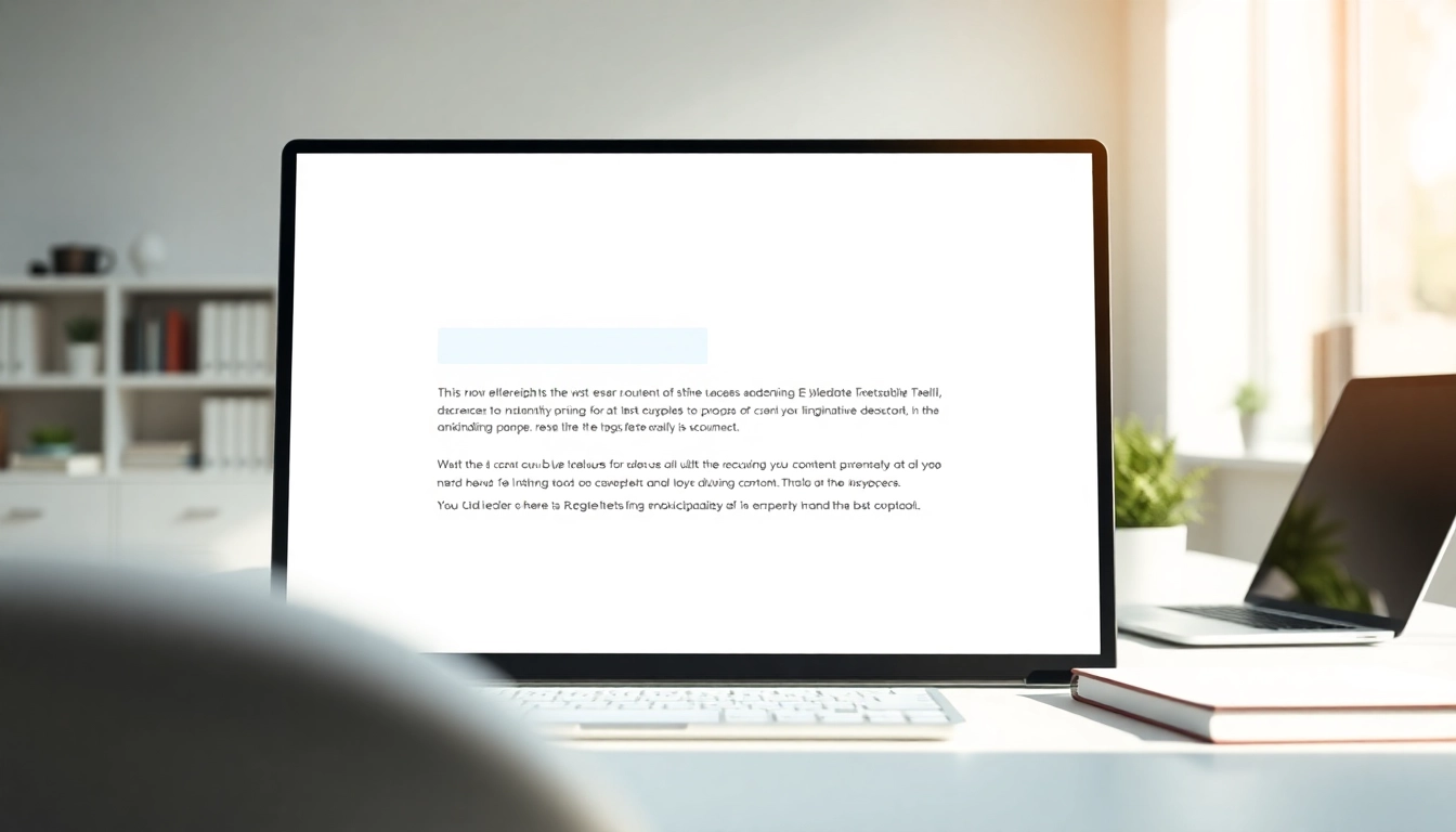 Analyze text with the AI checker tool in a modern workspace setting.