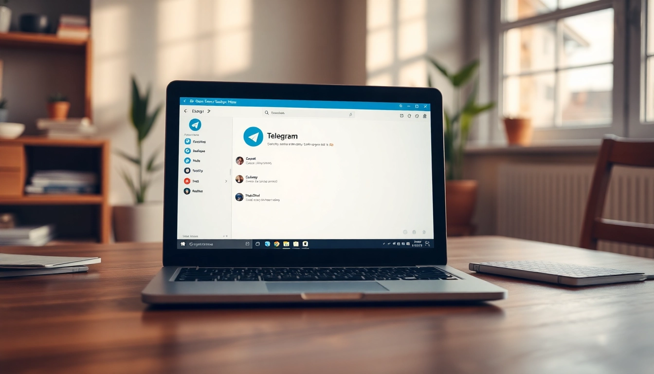 Download the Telegram desktop application screenshot showing user-friendly interface and features for telegram下载电脑版