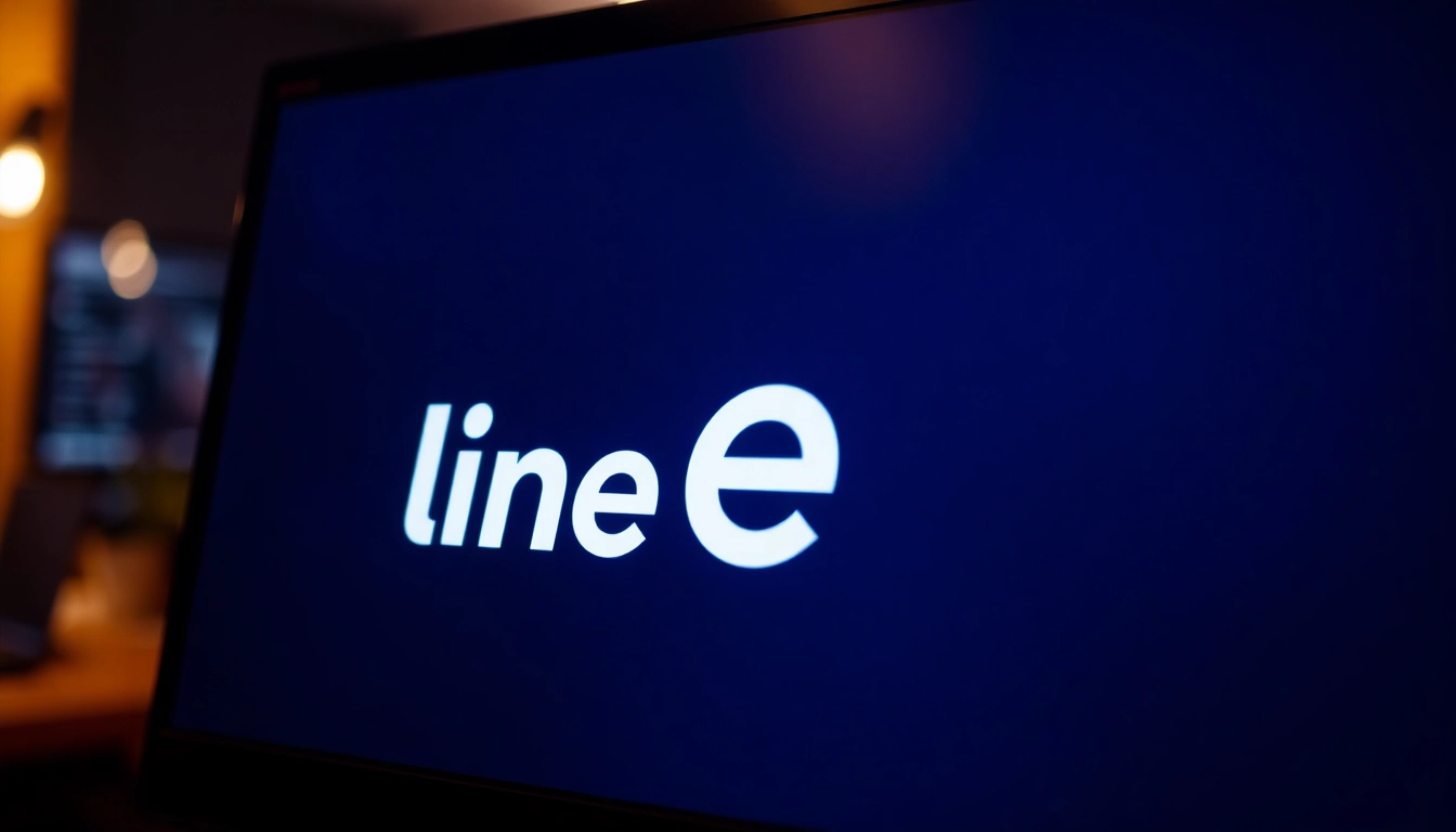 Download line电脑版下载 seamlessly on your device, showcasing the app interface on a sleek computer.