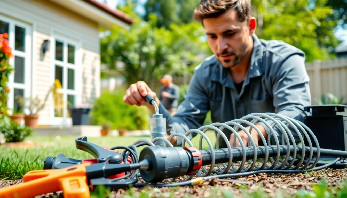 Refilling termite reticulation system refills by a professional technician in a residential setting.