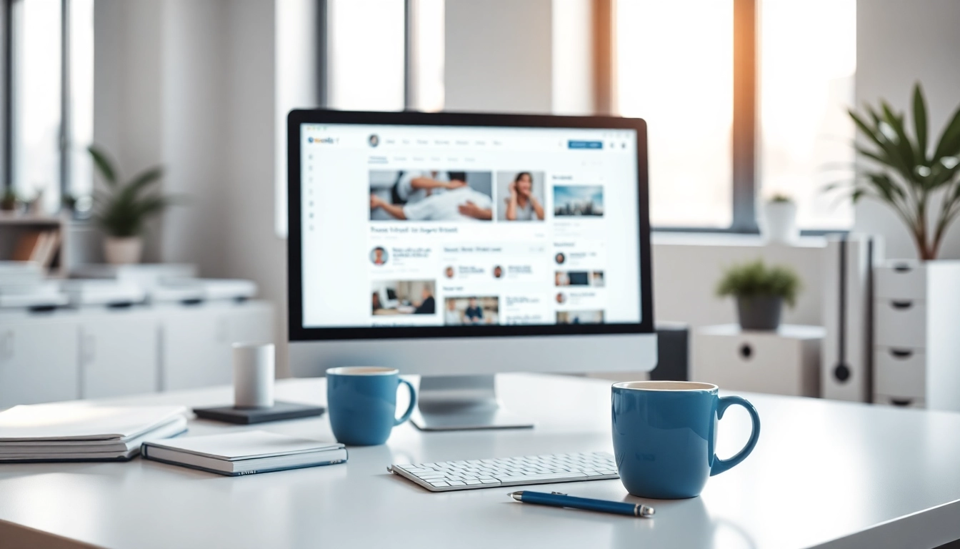 Maximize efficiency with Social media and blog automation in a modern workspace setup.