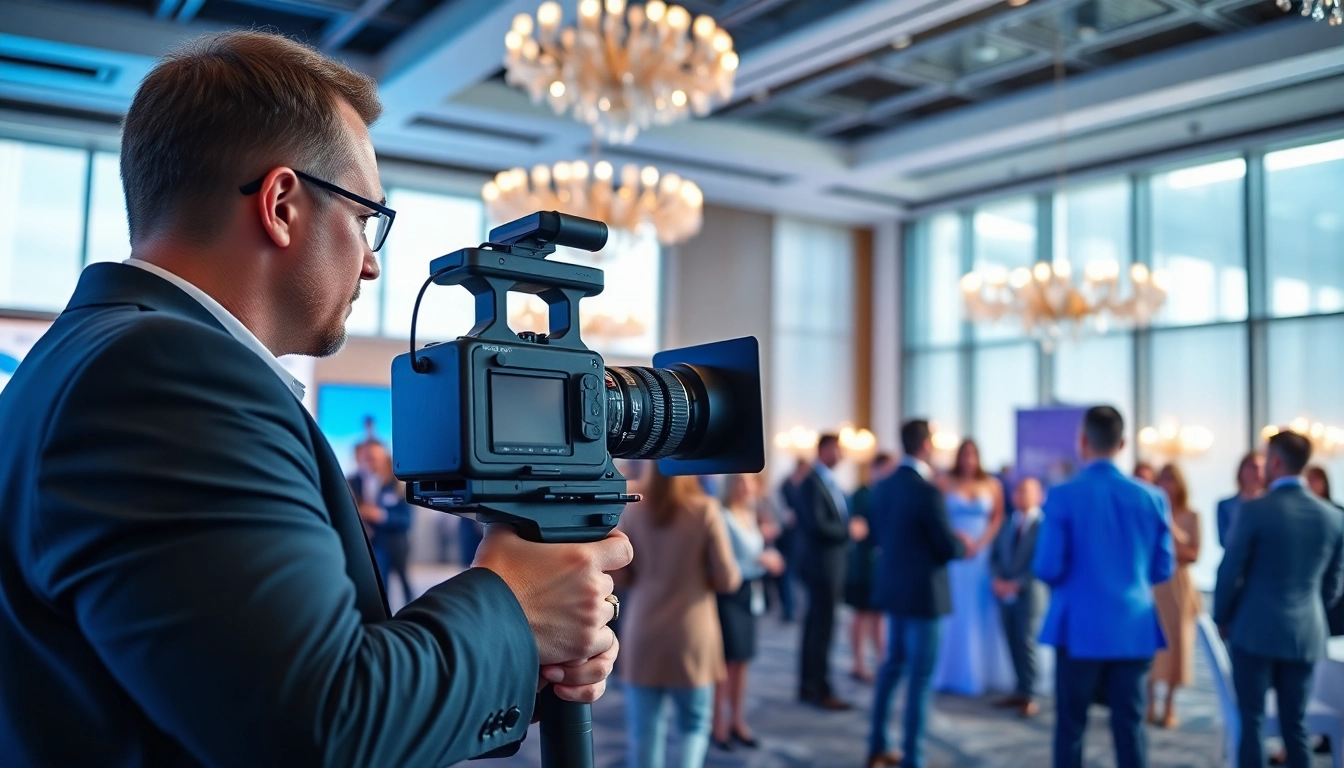 Capture vibrant moments in Miami Corporate Event Videography Photography with professional videographer at work.