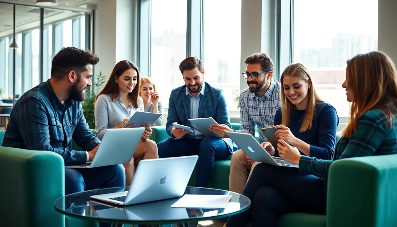Collaborative discussion on social media strategies with https://inkwellmarketinggroup.com/social-media-marketing as the focus.