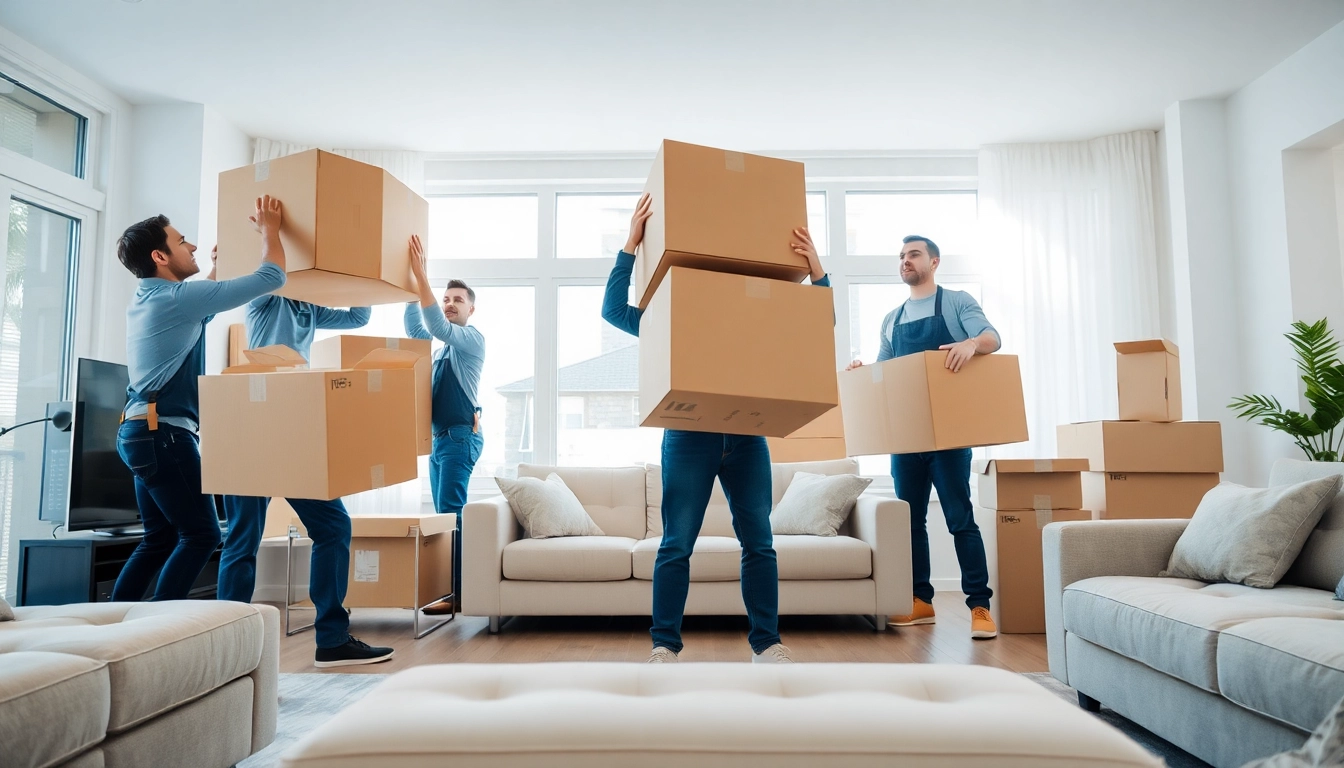Efficient movers at https://bennettsmoving.com/ managing a seamless relocation experience in a bright apartment.