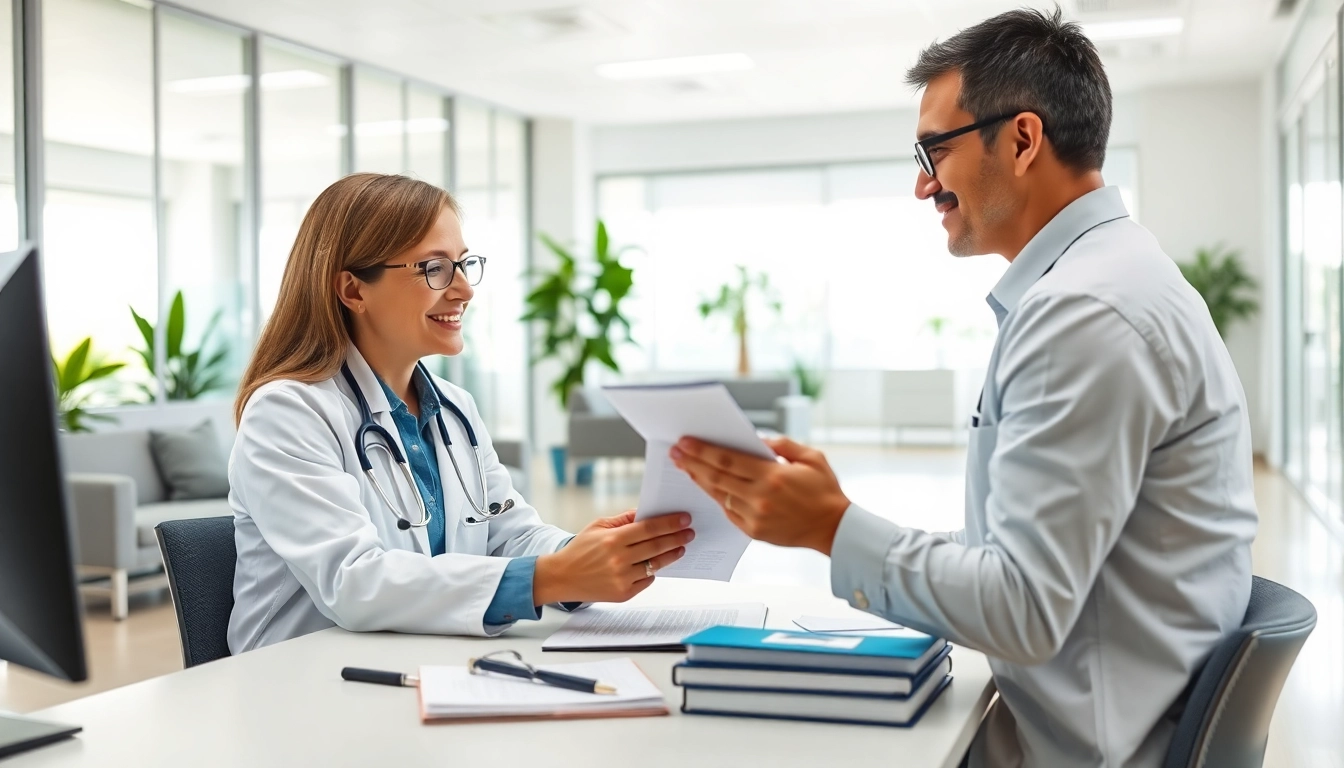 Consultation with a primary care physician las vegas in a modern clinic environment.